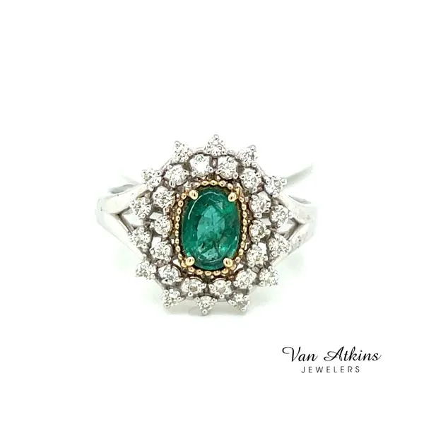0.62 Carat Emerald Stone Rings - Women's Van Atkins Jewelers New Albany, MS