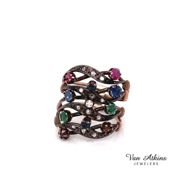 Estate Color Stone Rings Van Atkins Jewelers New Albany, MS