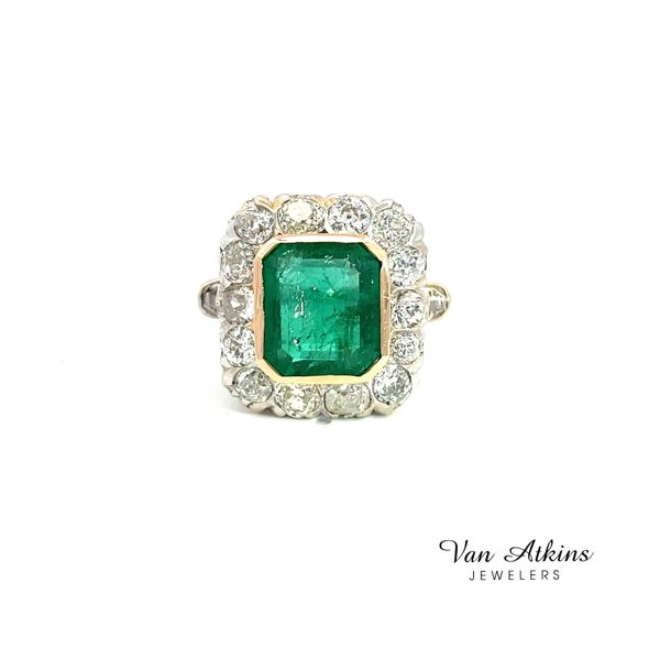 Estate Emerald Ring Van Atkins Jewelers New Albany, MS
