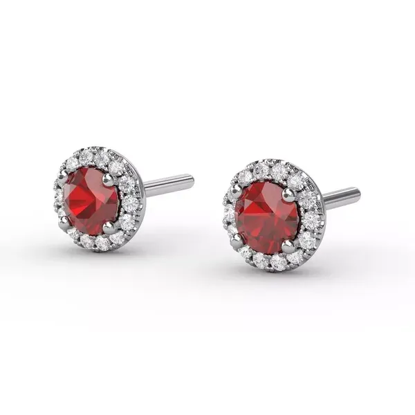 0.48 Carat Color Stone Earrings Image 2 Van Atkins Jewelers New Albany, MS