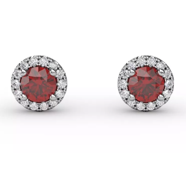 0.48 Carat Color Stone Earrings Van Atkins Jewelers New Albany, MS