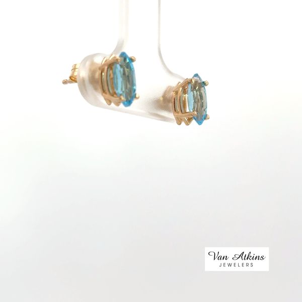 1 Carat Color Stone Earrings Image 2 Van Atkins Jewelers New Albany, MS