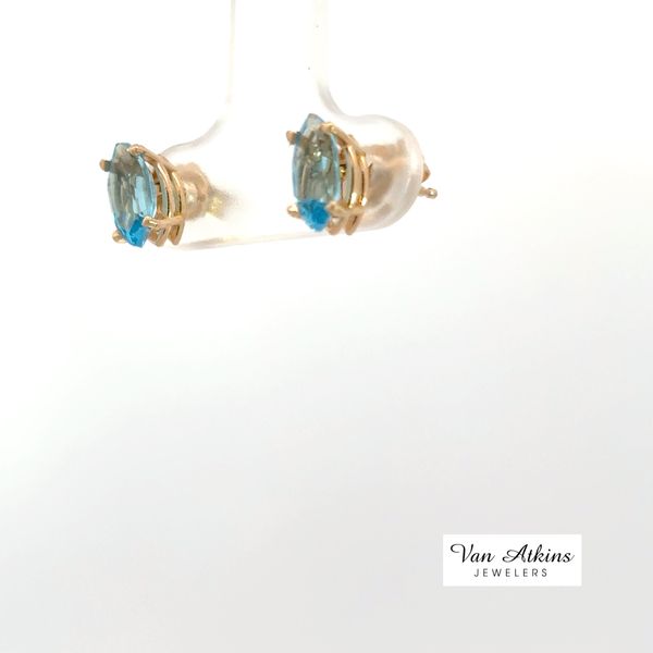 1 Carat Color Stone Earrings Image 3 Van Atkins Jewelers New Albany, MS