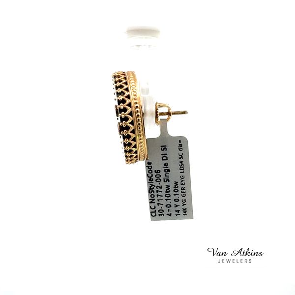 0.10 Carat Estate Color Stone Earrings Image 3 Van Atkins Jewelers New Albany, MS