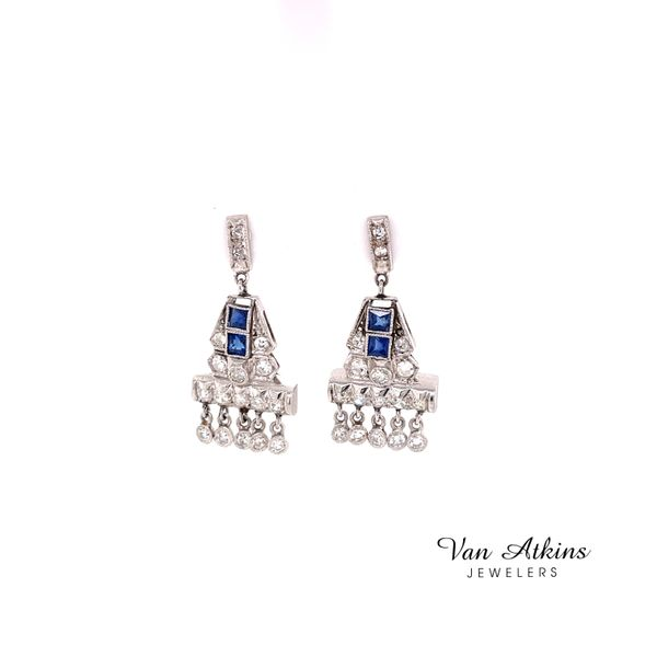 Estate Color Stone Earrings Van Atkins Jewelers New Albany, MS