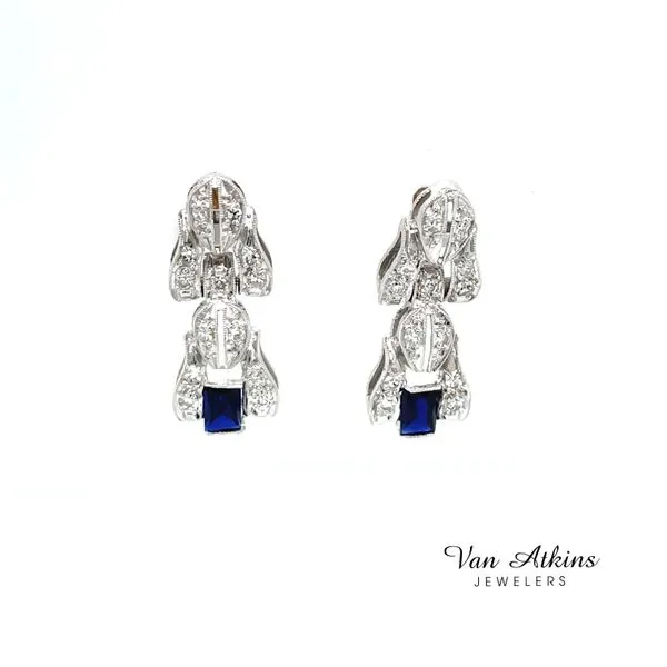 Estate Color Stone Earrings Van Atkins Jewelers New Albany, MS