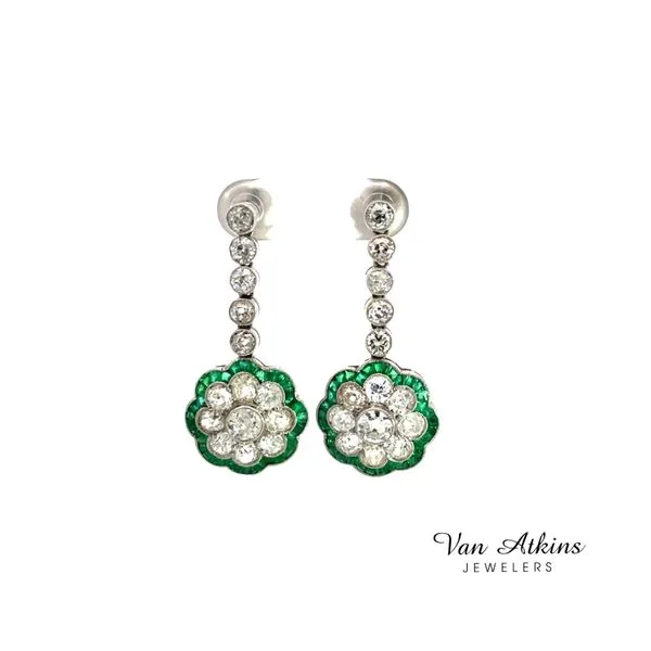 6.5 Carat Estate Color Stone Earrings Van Atkins Jewelers New Albany, MS