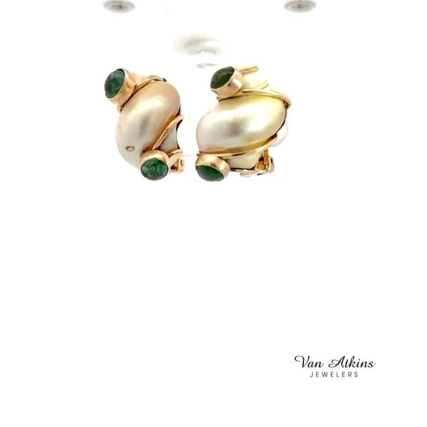 Estate Color Stone Earrings Image 2 Van Atkins Jewelers New Albany, MS