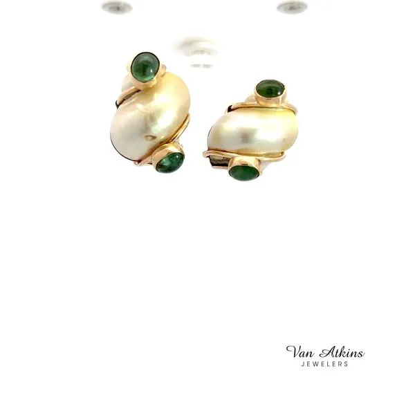 Estate Color Stone Earrings Image 4 Van Atkins Jewelers New Albany, MS
