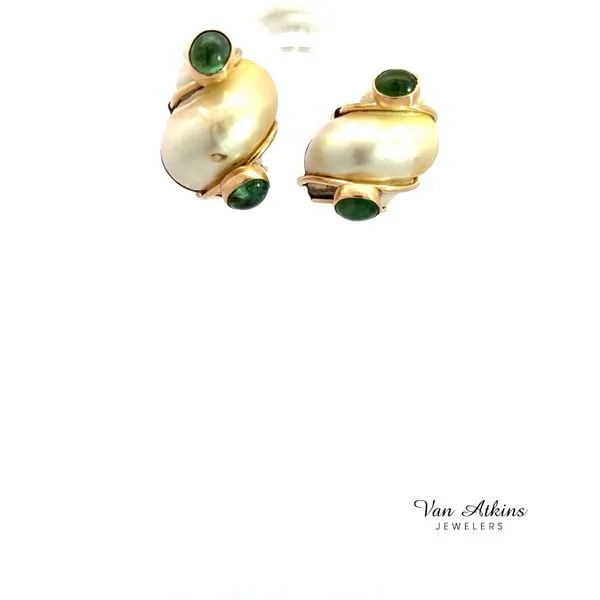 Estate Color Stone Earrings Van Atkins Jewelers New Albany, MS