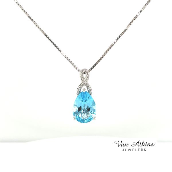 Blue Topez/Diamond Pendants/Necklaces Van Atkins Jewelers New Albany, MS