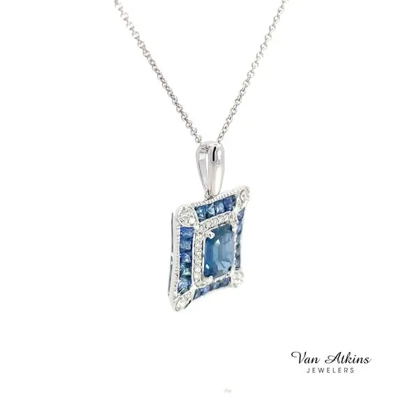 0.16 Carat Color Stones Necklace Image 3 Van Atkins Jewelers New Albany, MS