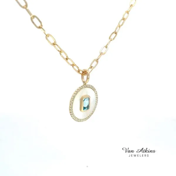 0.89 Carat Color Stones Necklace Image 3 Van Atkins Jewelers New Albany, MS