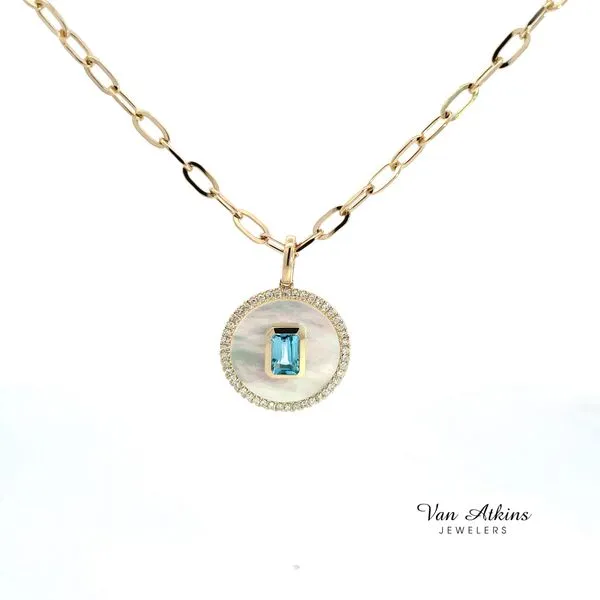 0.89 Carat Color Stones Necklace Image 4 Van Atkins Jewelers New Albany, MS