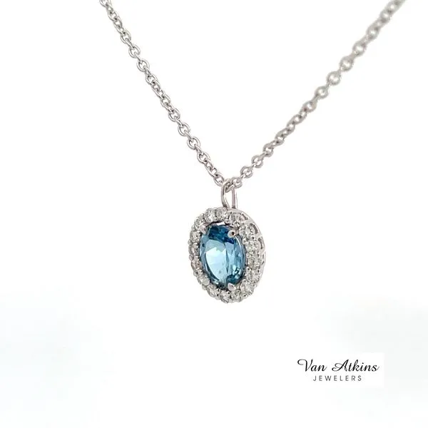 0.96 Carat Color Stone Necklace Image 2 Van Atkins Jewelers New Albany, MS