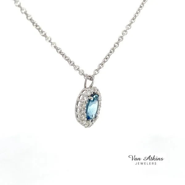 0.96 Carat Color Stone Necklace Image 3 Van Atkins Jewelers New Albany, MS