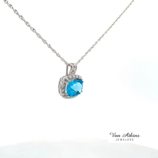0.15 Carat Color Stone Necklace Image 2 Van Atkins Jewelers New Albany, MS