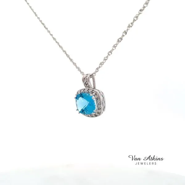 0.15 Carat Color Stone Necklace Image 3 Van Atkins Jewelers New Albany, MS