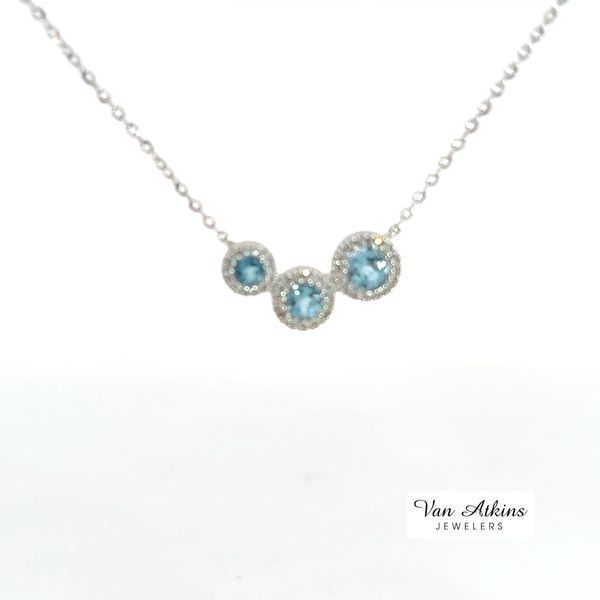 0.43 Carat Color Stones Necklace Image 2 Van Atkins Jewelers New Albany, MS