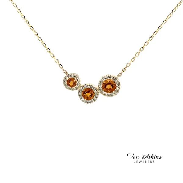 0.43 Carat Color Stone Necklace Van Atkins Jewelers New Albany, MS