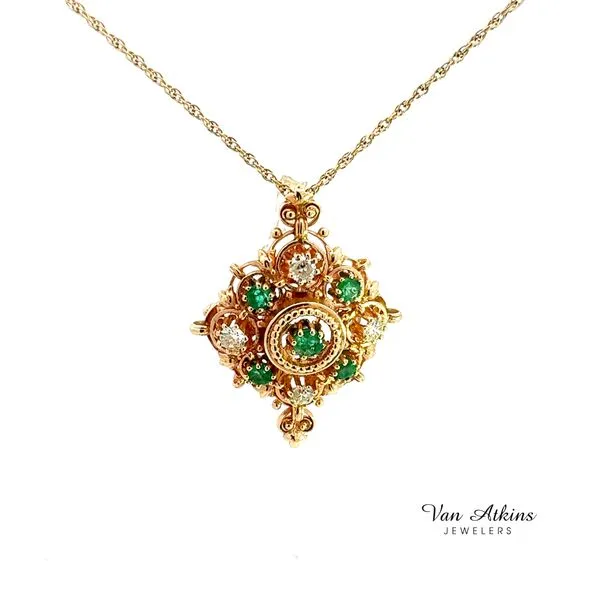 0.82 Carat Estate Color Stone Necklace Van Atkins Jewelers New Albany, MS