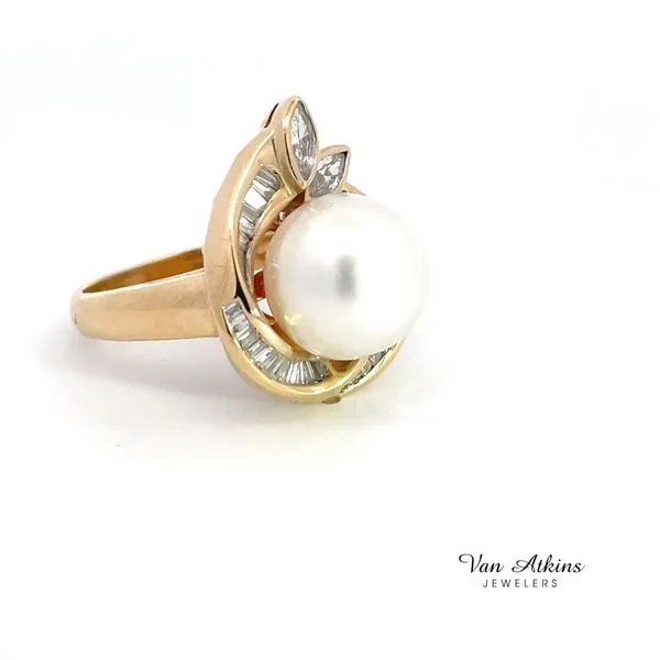 1 Carat Pearl Ring Image 3 Van Atkins Jewelers New Albany, MS