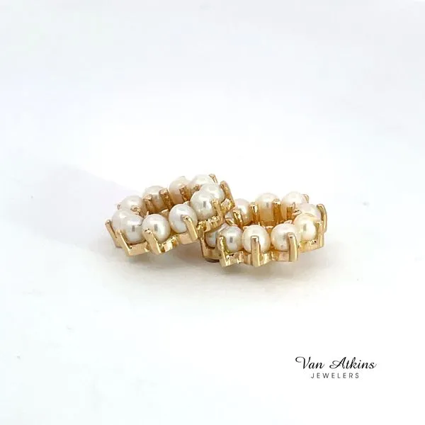 Pearl Earring Jackets Image 3 Van Atkins Jewelers New Albany, MS