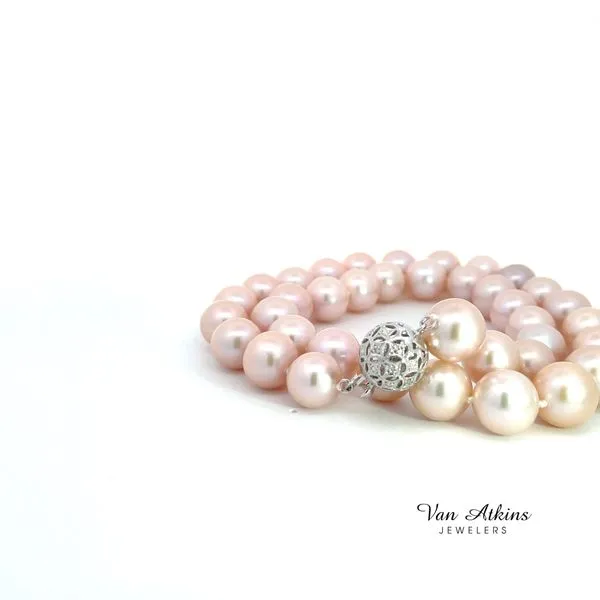0.06 Carat Pearl Necklace Image 2 Van Atkins Jewelers New Albany, MS