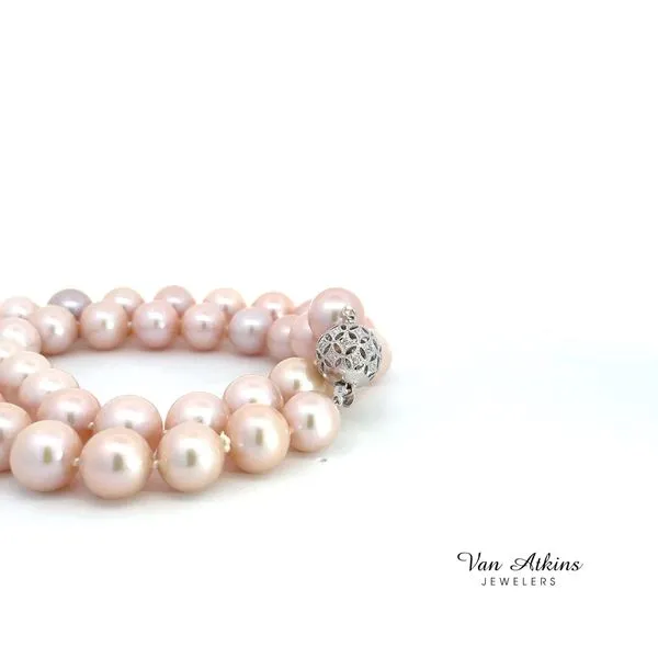 0.06 Carat Pearl Necklace Image 3 Van Atkins Jewelers New Albany, MS