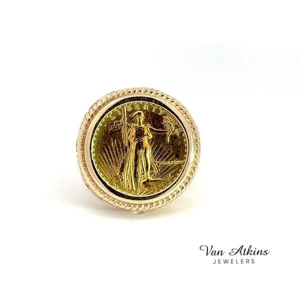 1/10th  ozt liberty coin ring Van Atkins Jewelers New Albany, MS