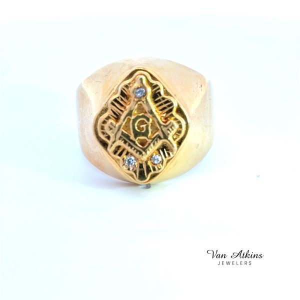 0.02 Carat Precious Metal Fashion Ring - Men's Image 4 Van Atkins Jewelers New Albany, MS