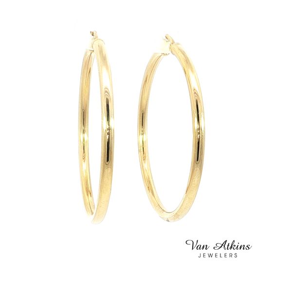 Precious Metal (No Stones) Earrings Image 3 Van Atkins Jewelers New Albany, MS