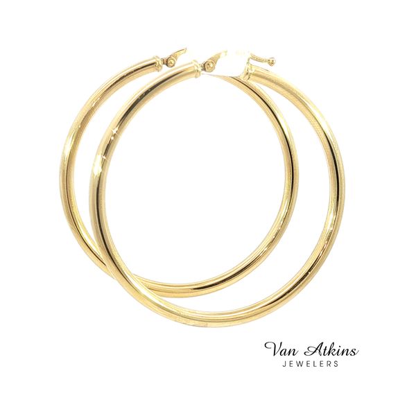 Precious Metal (No Stones) Earrings Image 4 Van Atkins Jewelers New Albany, MS