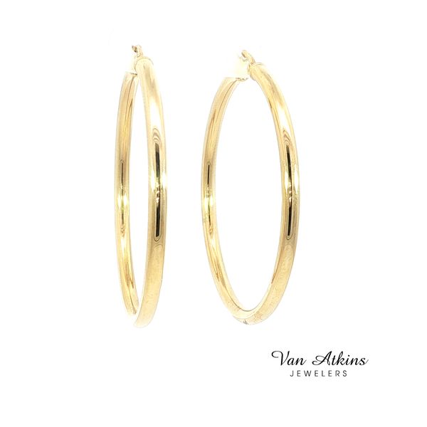 Precious Metal (No Stones) Earrings Image 3 Van Atkins Jewelers New Albany, MS