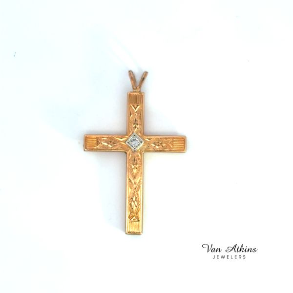 0.03 Carat Precious Metal Cross Van Atkins Jewelers New Albany, MS