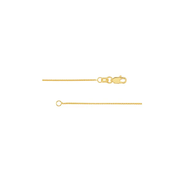 0.85mm Wheat Chain with Lobster Lock Image 3 Van Atkins Jewelers New Albany, MS
