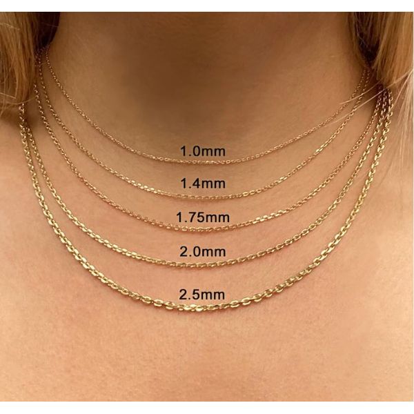 Precious Metal (No Stones) Chains Image 2 Van Atkins Jewelers New Albany, MS