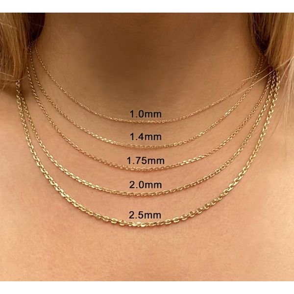 Precious Metal (No Stones) Chains Image 2 Van Atkins Jewelers New Albany, MS