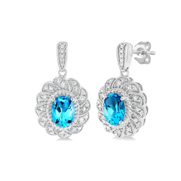 0.05 Carat Silver Earrings Van Atkins Jewelers New Albany, MS