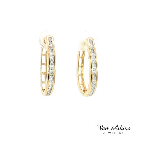 0.5 Carat Silver Earrings Image 2 Van Atkins Jewelers New Albany, MS