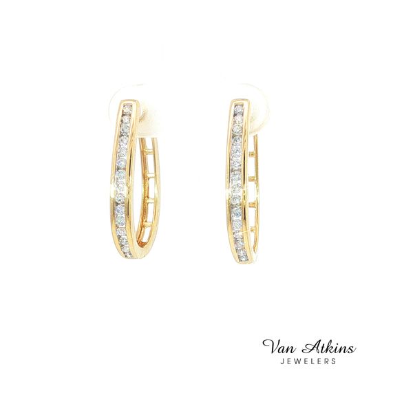 0.5 Carat Silver Earrings Image 3 Van Atkins Jewelers New Albany, MS