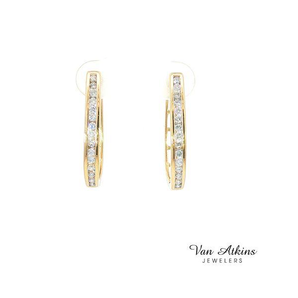 0.5 Carat Silver Earrings Van Atkins Jewelers New Albany, MS