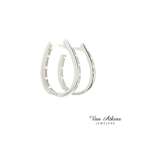 0.5 Carat Silver Earrings Image 4 Van Atkins Jewelers New Albany, MS