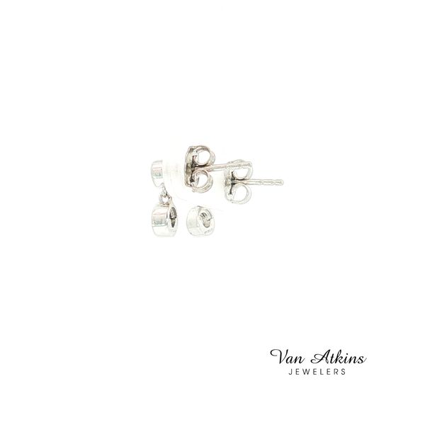 0.125 Carat Silver Earrings Image 2 Van Atkins Jewelers New Albany, MS