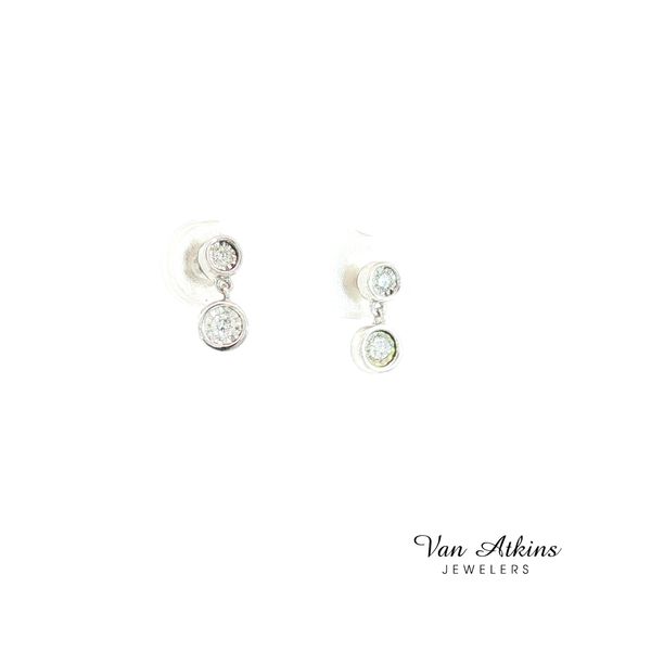 0.125 Carat Silver Earrings Image 4 Van Atkins Jewelers New Albany, MS