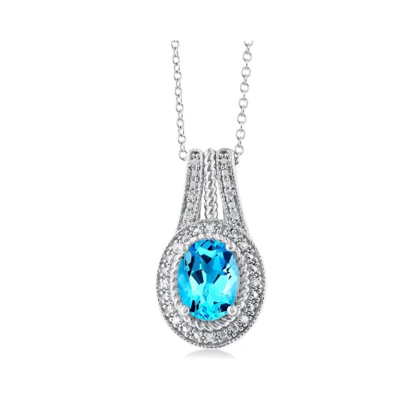 0.05 Carat Silver Charms/Pendants/Necklaces Van Atkins Jewelers New Albany, MS
