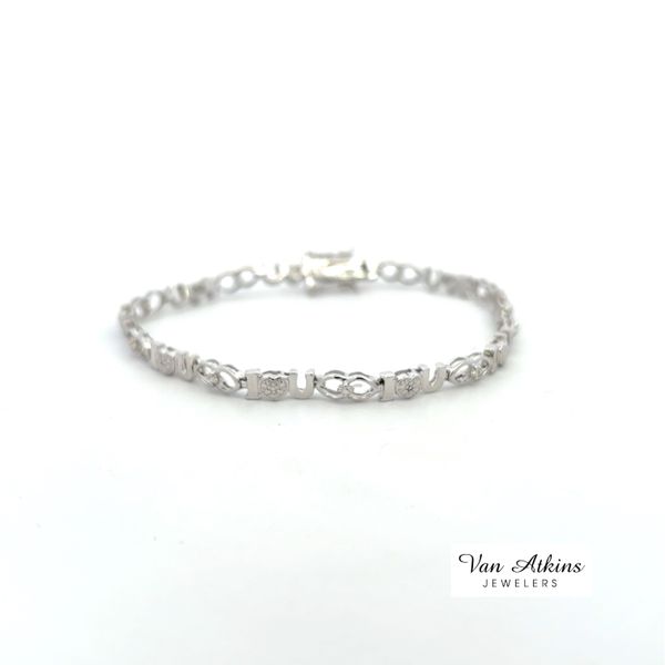 0.02 Carat Silver Bracelet Van Atkins Jewelers New Albany, MS