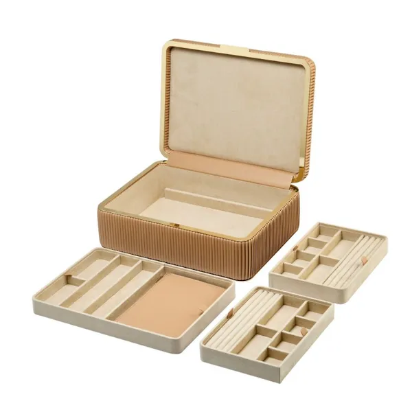 Bella Large Jewelry Box - Mocha Image 5 Van Atkins Jewelers New Albany, MS
