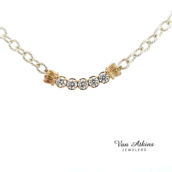 2.53 Carat Gold/Silver Necklace Lab Grown Van Atkins Jewelers New Albany, MS