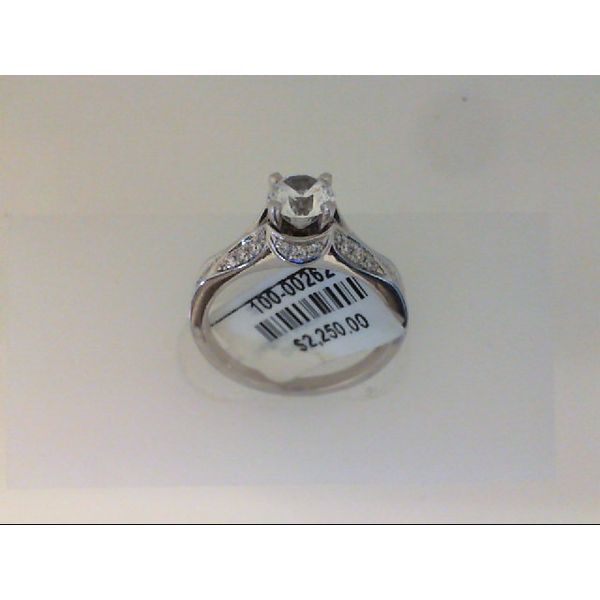14K White Gold CZ & Diamond Engagement Ring Vandenbergs Fine Jewellery Winnipeg, MB
